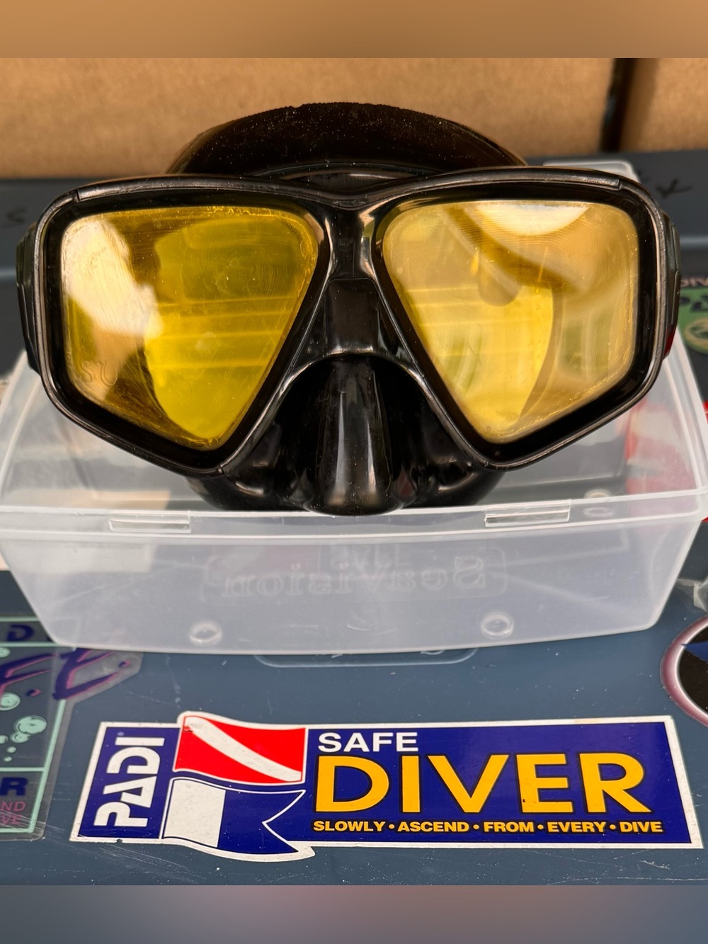 Sea Vision Ultra Plus Diver Mask with Yellow Lenses